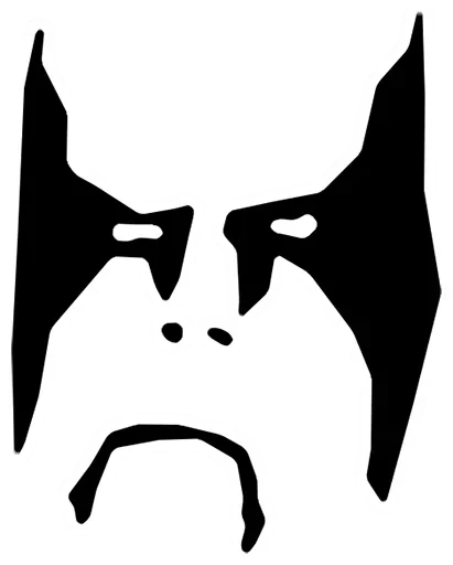 Telegram stiker «Blackmetal» ☹️
