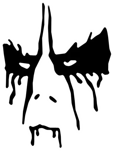 Blackmetal emoji 😣