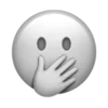 Telegram emojisi «Black and White» 🫢