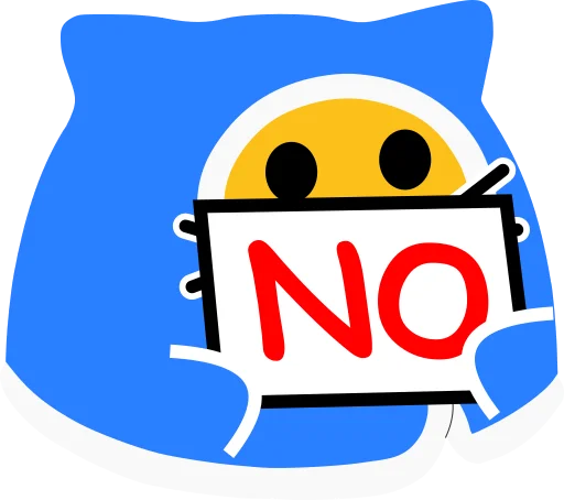 Telegram Sticker «Comfy» 🚫