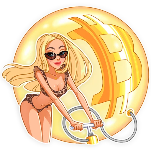 Telegram Sticker «Blondychain» 💵
