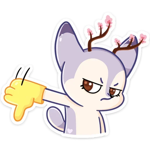 Telegram Sticker «Блуми» 👎