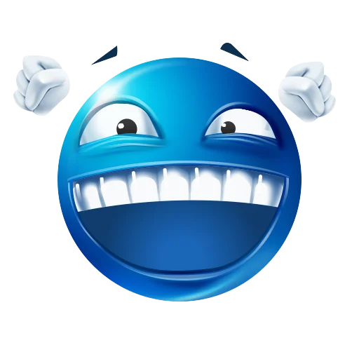 Стікер Telegram «blue emoji» 🥳