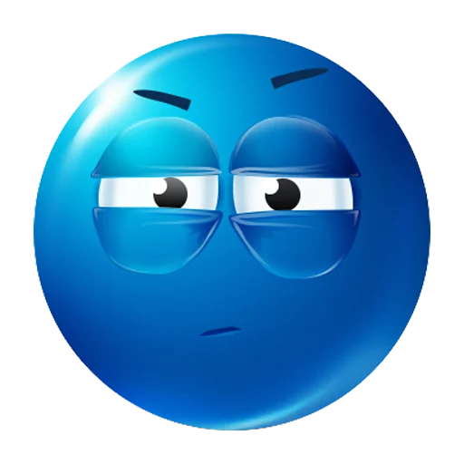 Telegram stickers blue emotes