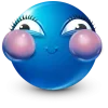 Telegram emoji Blue Face