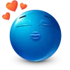 Емодзі Telegram «Blue Face» 🤩