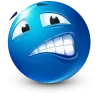 Емодзі Telegram «Blue Face» 🤩