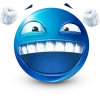Эмодзи Telegram «Blue Face» 🤩