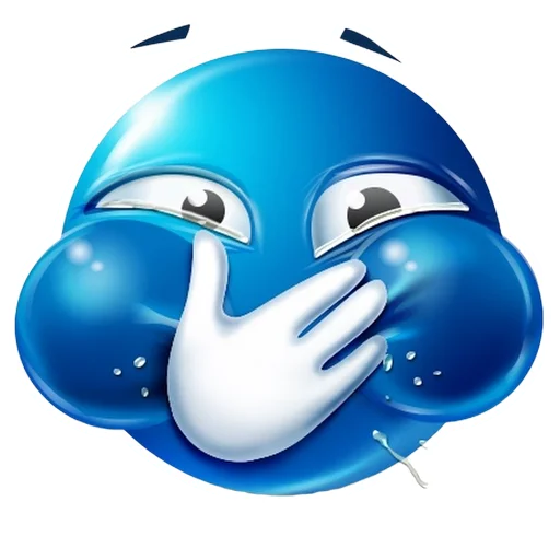Telegram Sticker «Blue Emotions» 🤣