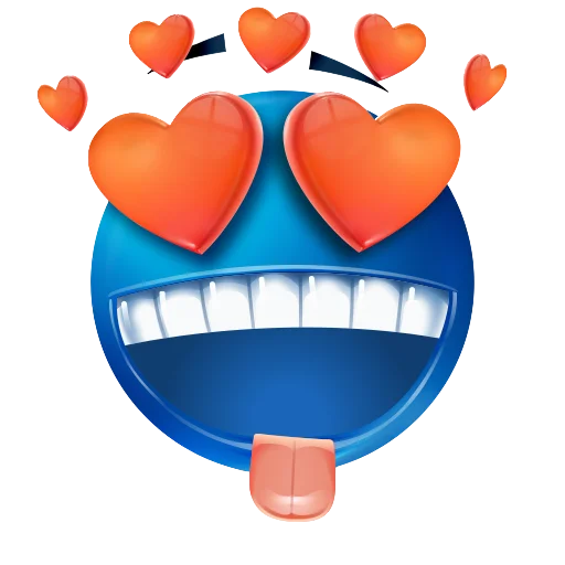 Blue Emotions emoji 🥰