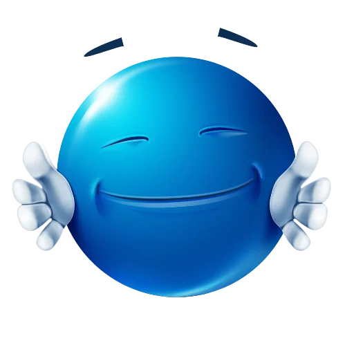 Blue Emotions  emoji 🤗
