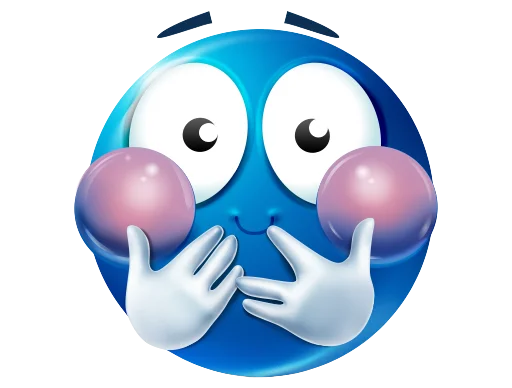 Telegram stiker «Blue Emotions » ☺️