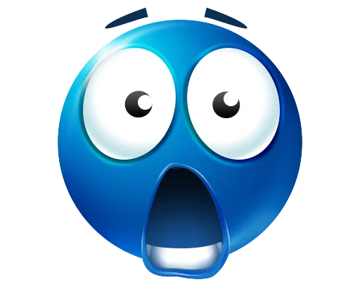 Telegram Sticker «Blue Emotions» 😨