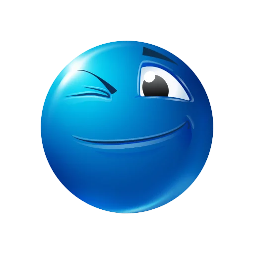 Telegram Sticker «Blue Emotions» 😉