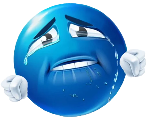 Telegram Sticker «Blue Emotions» 😭