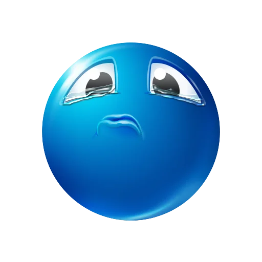 Blue Emotions emoji 😢