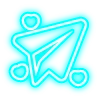 Telegram emojisi «голубой неон» 💸
