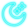 Telegram emojisi «голубой неон» 🌙