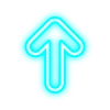 Telegram emojisi «голубой неон» ⬆️