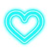Telegram emojisi «голубой неон» 🩷