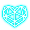 Telegram emojisi «голубой неон» ❤️
