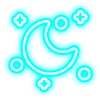 Telegram emojisi «голубой неон» 🌙