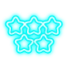 Telegram emojisi «голубой неон» ⭐️