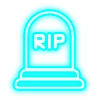 Telegram emojisi «голубой неон» ⚰️