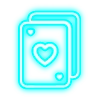 Telegram emojisi «голубой неон» 🃏