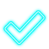 Telegram emojisi «голубой неон» ✅