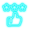 Telegram emojisi «голубой неон» 👍