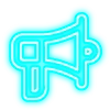 Telegram emojisi «голубой неон» 📢