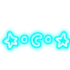 Telegram emojisi «голубой неон» ➿