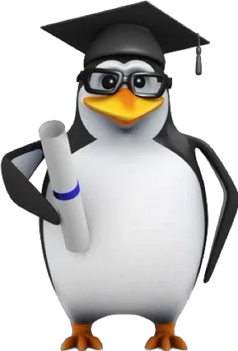 Пингвин sticker 🎓
