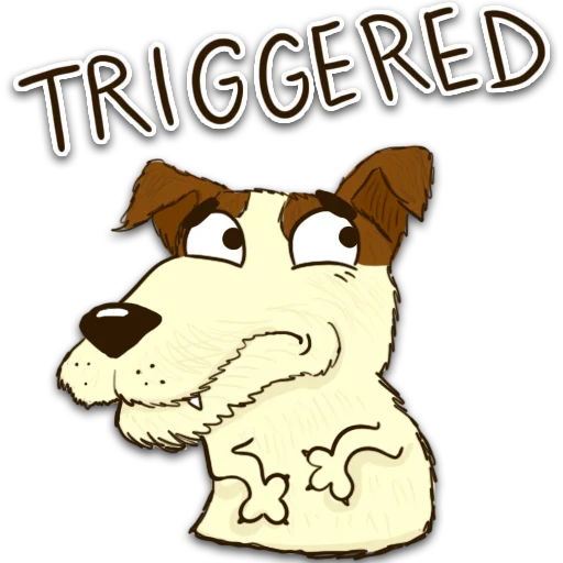 Telegram Sticker «Борька пес» 😬