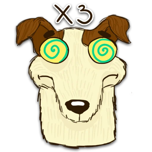 Telegram stiker «Борька пес» 😵‍💫