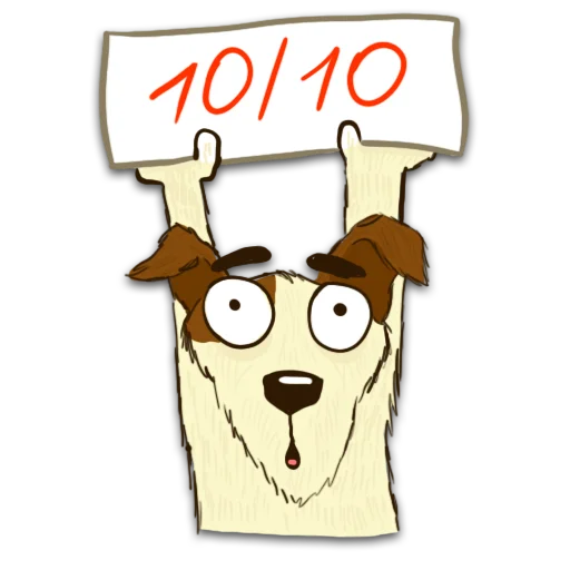 Telegram stiker «Борька пес» 💯