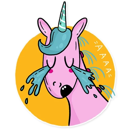 Born to be a unicorn stiker 😭