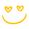Telegram emoji «Яркое настроение» 😍