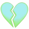 neon emoji emoji 💔