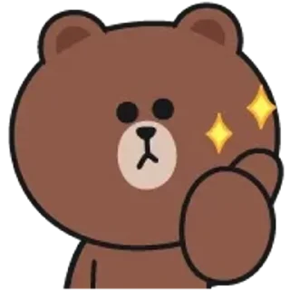 Стікер Brown and Cony 👍