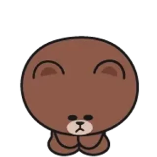 Brown and Cony sticker 😌