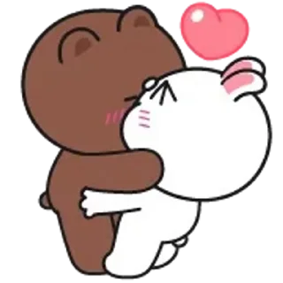 Brown and Cony sticker 💋