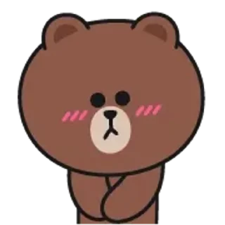 Brown and Cony sticker 😊