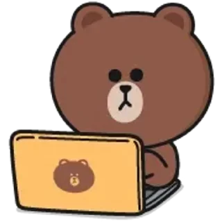 Brown and Cony sticker 💻