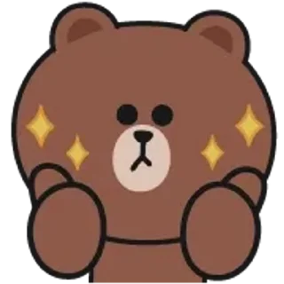 Brown and Cony 2 sticker 👍