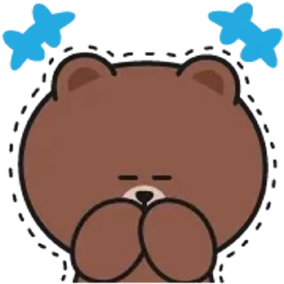 Brown and Cony 2 sticker 😭