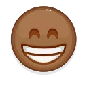 Емодзі Brown Emoji 😁