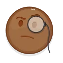 Емодзі Brown Emoji 🧐