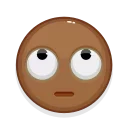 Емодзі Brown Emoji 🙄
